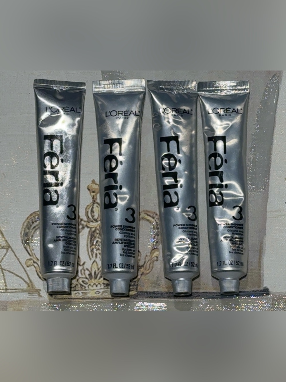 NWT 4 Loreal Feria #3 Bonding Care Complex After Color Conditioner 1.7 oz